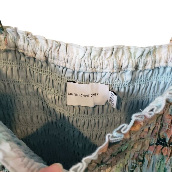 NEW Significant Other Margot Smocked Floral Mini Dress Coquette Girl Feminine - Picture 13 of 14